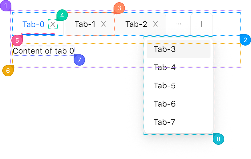 Tabs anotomy